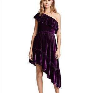 GRUNGE COASTAL GIRL Pamela Dress LOVE SHACK FANCY PURPLE VELVET